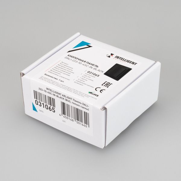 Оборудование Arlight 031065 INTELLIGENT ARLIGHT Панель DALI-223-1G-4SC-IN-BLACK (BUS, только сцены) (IARL, -) по выгодной цене. Купить в Москве со скидкой.