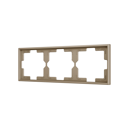 Zennio ZS70FM3C ZS70, Рамка на 3 розетки, Шампанское