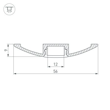Оборудование Arlight 016149 Профиль ARH-FLAT-2000 ANOD (Arlight, Алюминий) по выгодной цене. Купить в Москве со скидкой.