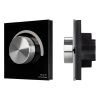 Arlight 028425 Панель SMART-P91-DIM-G-SUF Black (230V, Rotary, 2.4G) (Arlight, IP20 Пластик, 5 лет)