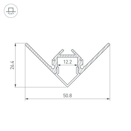 Оборудование Arlight 023897 Профиль ARH-DECORE-S12-EXT-F-2000 ANOD внешний (Arlight, Алюминий) по выгодной цене. Купить в Москве со скидкой.