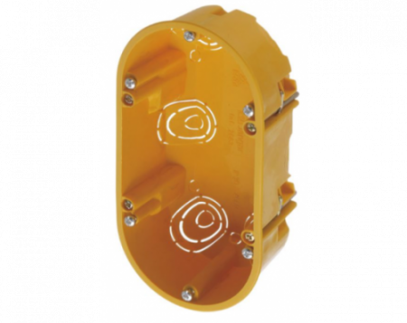 Zennio 9900011 Двойная монтажная коробка в гипсокартон для панелей Z70