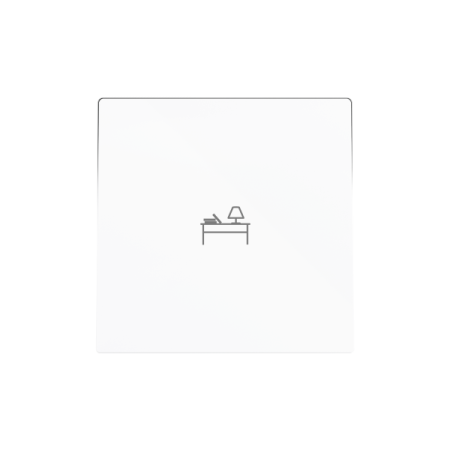 Zennio 830004209 ZS55, Защитная накладка на один переключатель 55x55 мм, Матовый белый, На заказ