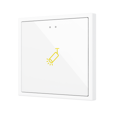 Zennio ZVIFR70X1 Выключатель сенсорный KNX Flat RGB 70 X1, 1 кнопка, 70x70, кастомизируемый