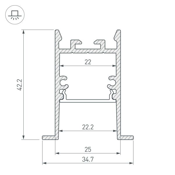 Оборудование Arlight 031764 Профиль SL-COMFORT-3542-F-2000 ANOD (Arlight, Алюминий) по выгодной цене. Купить в Москве со скидкой.