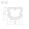 Оборудование Arlight 023303 Профиль WPH-LINE-1210R-2000 OPAL (Arlight, Пластик) по выгодной цене. Купить в Москве со скидкой.