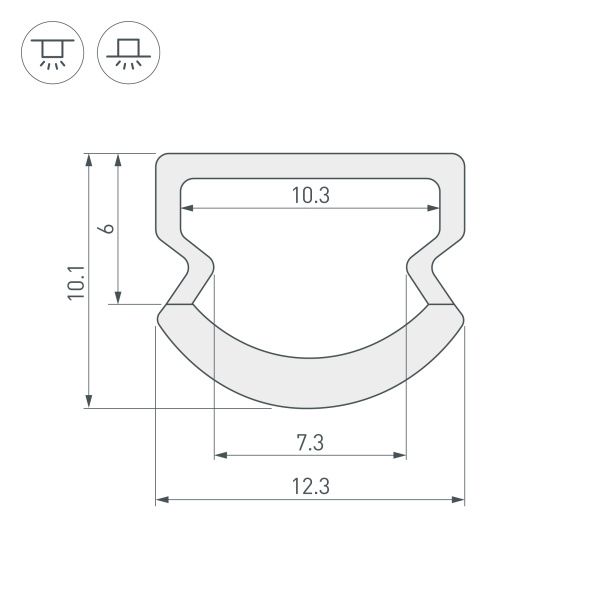 Оборудование Arlight 023303 Профиль WPH-LINE-1210R-2000 OPAL (Arlight, Пластик) по выгодной цене. Купить в Москве со скидкой.