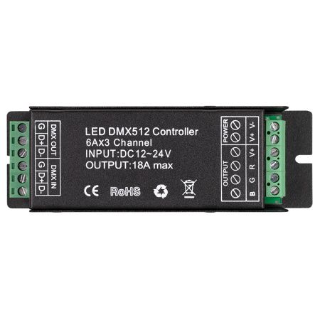 Оборудование Arlight 027153 Декодер ARL-7022-DMX (12-24V, 3x6A, DMX512) (Arlight, IP20 Металл, 3 года) по выгодной цене. Купить в Москве со скидкой.
