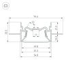 Оборудование Arlight 035769 Профиль FOLED-50-CEIL-CENTER-2000 (Arlight, Алюминий) по выгодной цене. Купить в Москве со скидкой.