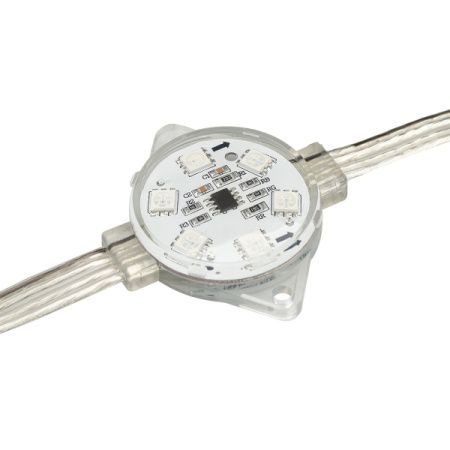 Arlight 027220 Флэш-модуль VISOR-SPI-D40-6LED-24V RGB (Arlight, IP68 Пластик, 3 года)