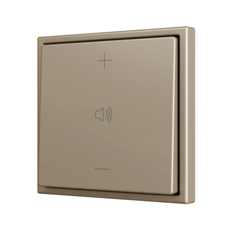 Zennio ZS701PB2CC ZS70, Простая мягкая кнопка для 2 бинарных входов 70x70 мм – Шампанское – На заказ