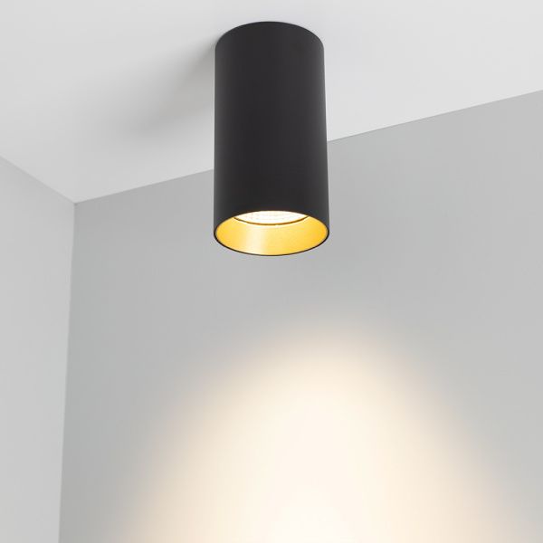 Оборудование Arlight 022953 Светильник накладной SP-POLO-R85-1-15W Warm White 40deg (Black, Gold Ring) (Arlight, IP20 Металл, 3 года) по выгодной цене. Купить в Москве со скидкой.