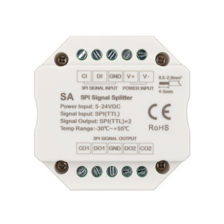 Arlight 028419 Усилитель SMART-SPI (12-24V, 2 output) (Arlight, IP20 Пластик, 5 лет)