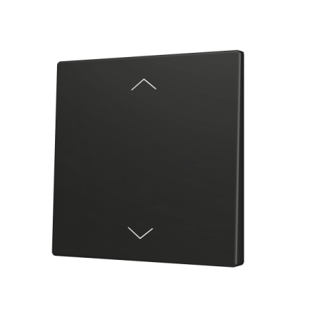 Zennio ZS70CSOFT12SHA ZS70, Крышка для кнопки Simple KNX Soft 70x70 мм, Наклон вверх и вниз, Значок затвора, Антрацит