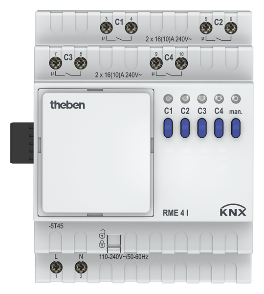 Оборудование Theben 4930215 4-х канальный С load релейный актуатор линейки MIX2 RME 4 I KNX по выгодной цене. Купить в Москве со скидкой.