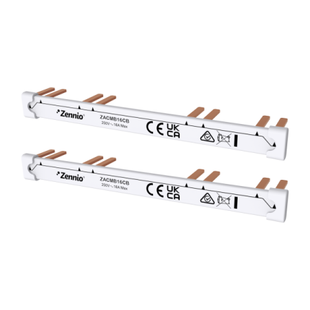 Zennio ZACMB16CB Шина для гребенчатого фильтра MAXinBOX 16, MAXinBOX Shutter 8CH, верхняя и нижняя гребенчатая