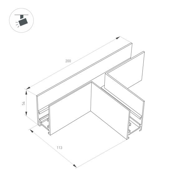 Оборудование Arlight 036807 Коннектор тройной MAG-ORIENT-CON-2652-T90 (BK) (Arlight, IP20 Металл, 3 года) по выгодной цене. Купить в Москве со скидкой.