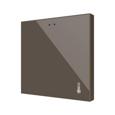 Zennio ZACFATM Flat AmbienT Датчик температуры, мокко