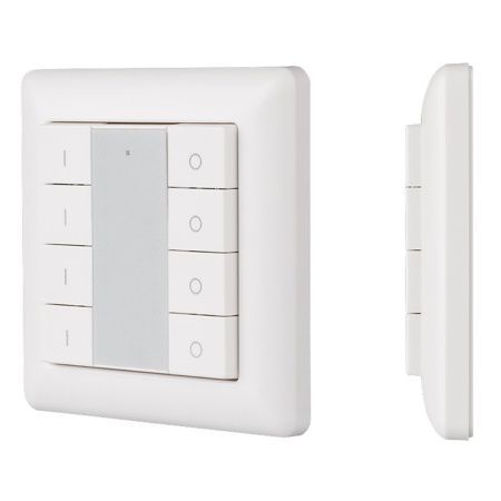 Arlight 021460 Панель Knob SR-2853K8-RF-UP White (3V, DIM, 4 зоны) (Arlight, IP20 Пластик, 3 года)