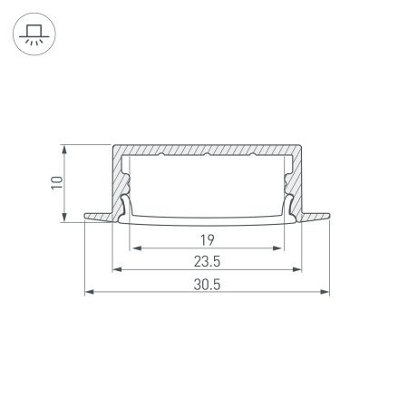 Оборудование Arlight 036769 Профиль с экраном ARH-WIDE-F-H10-2000 ANOD+OPAL (Arlight, Алюминий) по выгодной цене. Купить в Москве со скидкой.