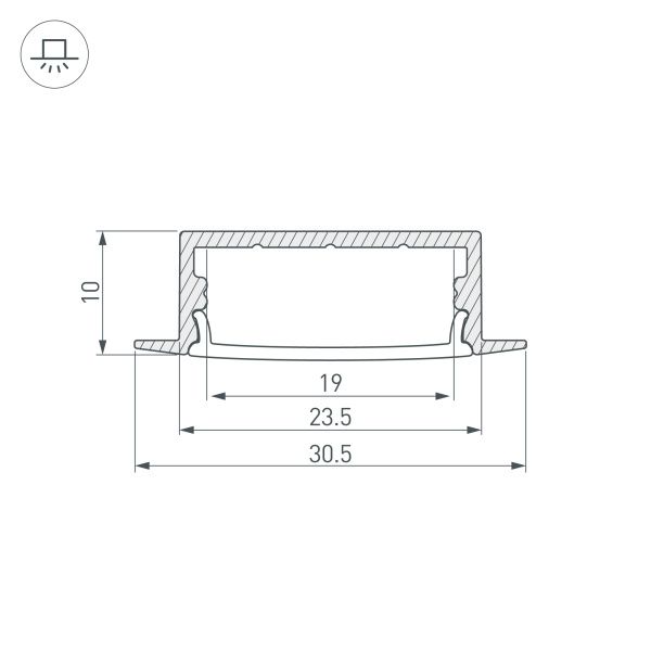 Оборудование Arlight 016186 Профиль ARH-WIDE-F-H10-2000 ANOD (Arlight, Алюминий) по выгодной цене. Купить в Москве со скидкой.