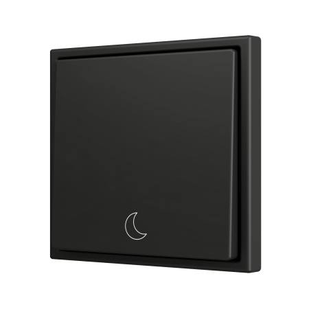 Zennio ZS701PB1AC ZS70, Простая мягкая кнопка для 1 бинарного входа 70x70 мм – Антрацит – На заказ, Минимум 100 единиц на дизайн