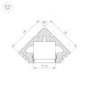 Оборудование Arlight 018961 Профиль PDS45-T-3000 ANOD (Arlight, Алюминий) по выгодной цене. Купить в Москве со скидкой.