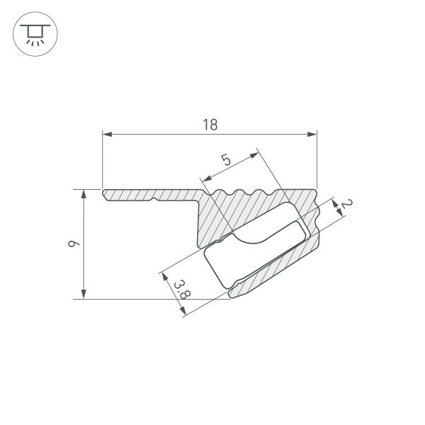 Оборудование Arlight 038208 Профиль SL-MINI-SHELF-H9-2000 ANOD OLIVE GREY (Arlight, Алюминий) по выгодной цене. Купить в Москве со скидкой.