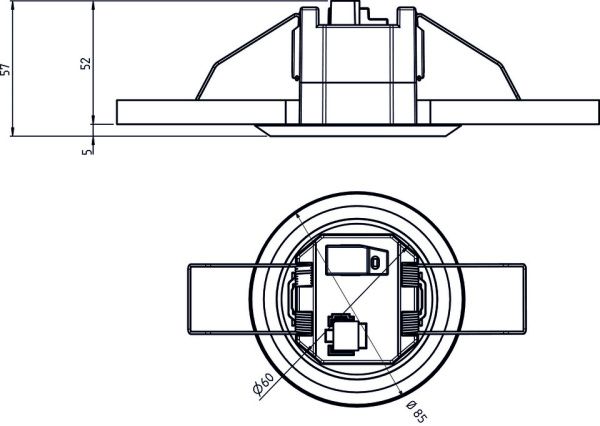 Оборудование Theben 2089560 Пассивный ИК датчик присутствия потолочного врезного монтажа theRonda S360 KNX FLAT DE WH по выгодной цене. Купить в Москве со скидкой.