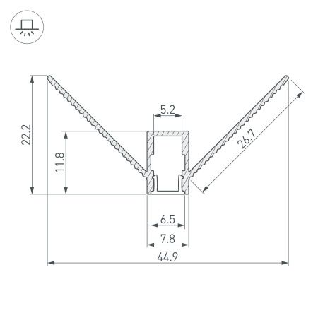Оборудование Arlight 034973 Профиль ARH-DECORE-S6-EXT-2000 ANOD внешний (Arlight, Алюминий) по выгодной цене. Купить в Москве со скидкой.