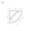 Оборудование Arlight 023166 Профиль WPH-KANT-H16-2000 OPAL (Arlight, Пластик) по выгодной цене. Купить в Москве со скидкой.