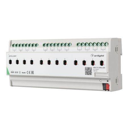 Arlight 025662 INTELLIGENT ARLIGHT Релейный модуль KNX-712-SW16-DIN (BUS, 12x16A) (Arlight, -)