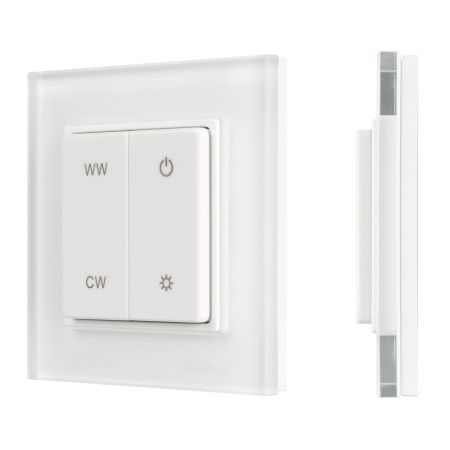 Arlight 032985 Панель SMART-P49-MIX-G-SUF (3V, 1 зона, Knob, 2.4G) (Arlight, Пластик)