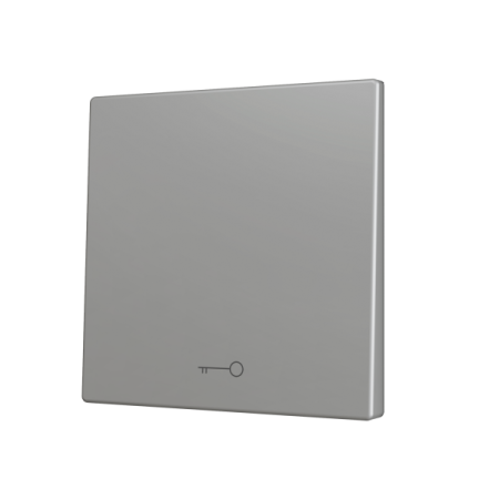 Zennio ZS70CSOFT11KS ZS70, Крышка для кнопки Simple KNX Soft 70x70 мм, Наклон вниз, Значок клавиши, Серебристый