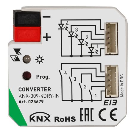 Оборудование Arlight 025679 INTELLIGENT ARLIGHT Конвертер KNX-309-4DRY-IN (BUS) (IARL, Пластик) по выгодной цене. Купить в Москве со скидкой.