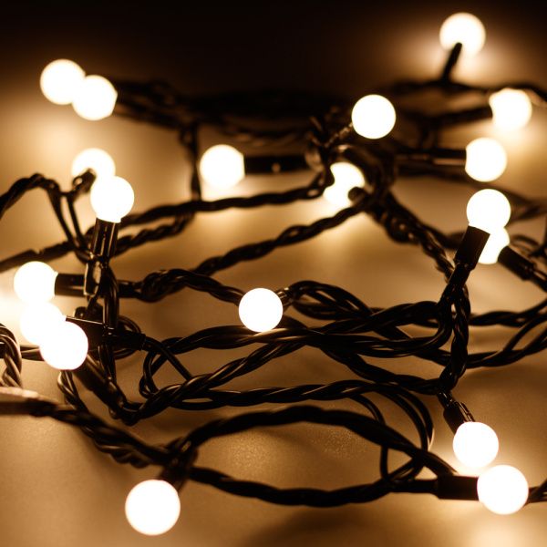 Оборудование Arlight 025578 Светодиодная гирлянда ARD-BALL-CLASSIC-D13-20000-BLACK-200LED WARM (230V, 14W) (Ardecoled, IP65) по выгодной цене. Купить в Москве со скидкой.