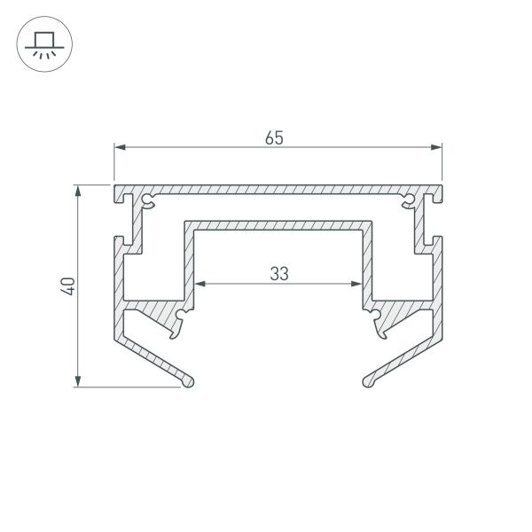 Оборудование Arlight 033090 Профиль-держатель LGD-STRETCH-4TR-2000 (Arlight, Алюминий) по выгодной цене. Купить в Москве со скидкой.