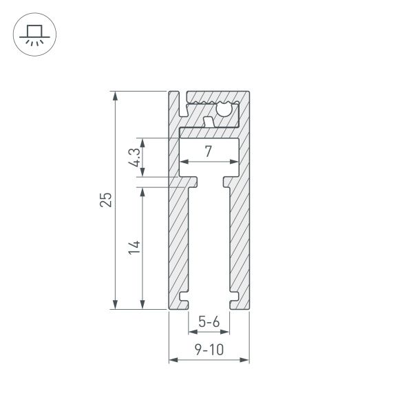 Оборудование Arlight 019193 Профиль KLUS-GLASS-56-2000 ANOD (Arlight, Алюминий) по выгодной цене. Купить в Москве со скидкой.