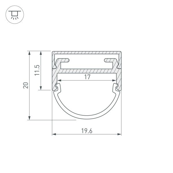Оборудование Arlight 016188 Профиль ARH-WIDE-B-H20-2000 ANOD (Arlight, Алюминий) по выгодной цене. Купить в Москве со скидкой.
