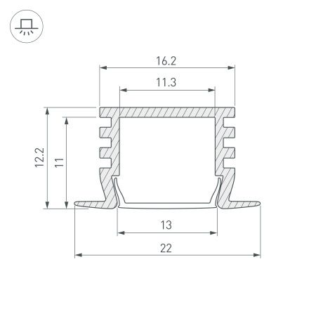 Оборудование Arlight 017652 Профиль PDS-F-2000 ANOD Champan (Arlight, Алюминий) по выгодной цене. Купить в Москве со скидкой.