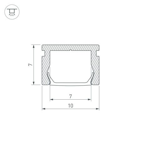 Оборудование Arlight 023856 Профиль PIK-1007-2000 ANOD (Arlight, Алюминий) по выгодной цене. Купить в Москве со скидкой.