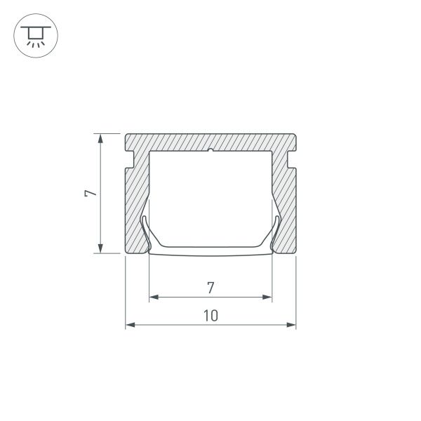 Оборудование Arlight 023856 Профиль PIK-1007-2000 ANOD (Arlight, Алюминий) по выгодной цене. Купить в Москве со скидкой.