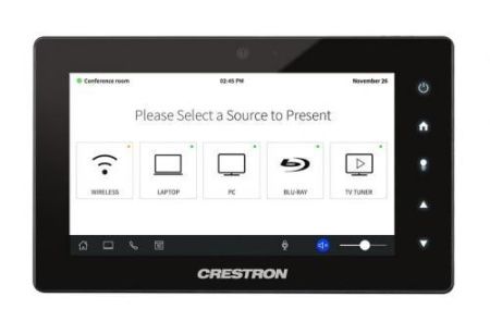Crestron TSW-560-BS 5-дюймовый сенсорный экран, гладкий черный