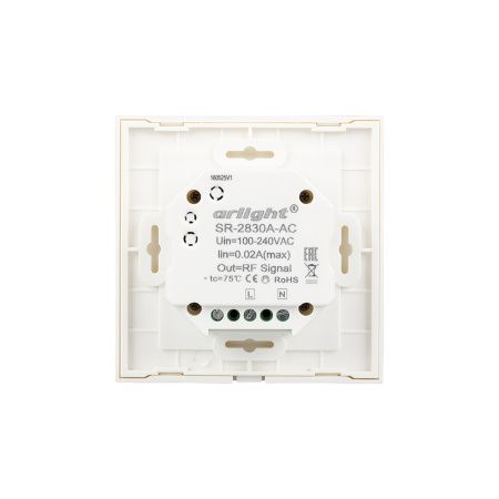 Оборудование Arlight 017858 Панель Sens SR-2830A-RF-IN White (220V,DIM,4 зоны) (Arlight, IP20 Пластик, 3 года) по выгодной цене. Купить в Москве со скидкой.