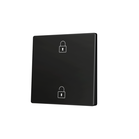 Zennio ZS55CSOFT12AC ZS55, Накладка для кнопки Simple KNX Soft 55x55 мм, Наклон вверх и вниз, Антрацит, На заказ