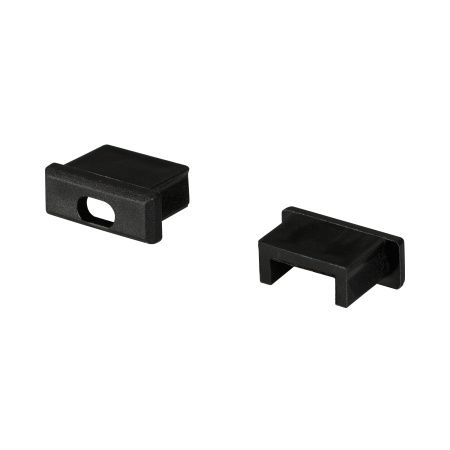 Arlight 026181 Заглушка для MIC черная с отверстием (Arlight, Пластик)