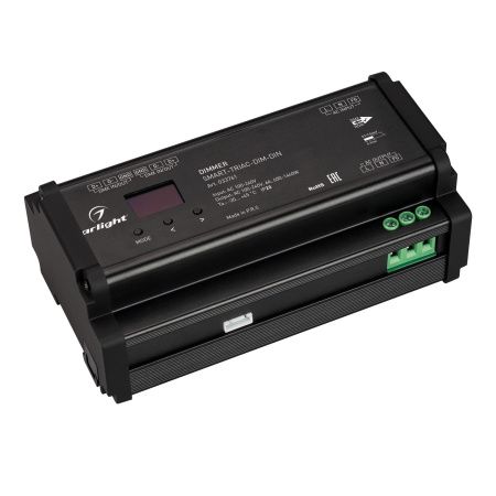 Arlight 033761 Диммер SMART-TRIAC-DIM-DIN (230V, 6A, 2.4G) (Arlight, IP20 Пластик, 5 лет)