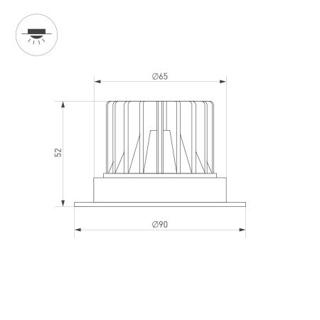 Оборудование Arlight 035745 Светильник MS-ATLAS-TRIMLESS-R50-6W Day4000 (BK, 40deg, 230V) (Arlight, IP20 Металл, 5 лет) по выгодной цене. Купить в Москве со скидкой.