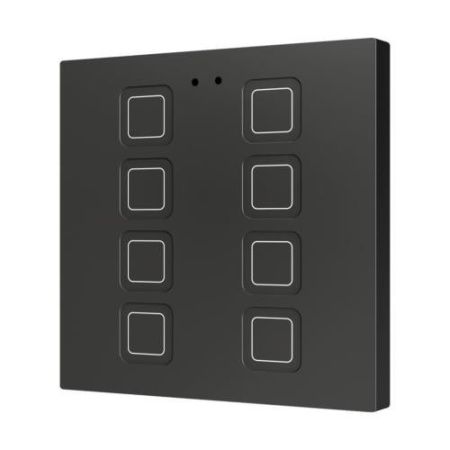 Zennio ZVIT8A Tecla 8. PC-ABS Емкостная кнопка - 8 кнопок - Антрацит