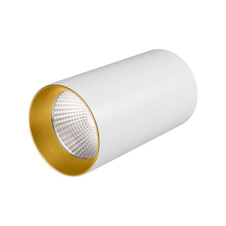 Arlight 022941 Светильник накладной SP-POLO-R85-1-15W Day White 40deg (White, Gold Ring) (Arlight, IP20 Металл, 3 года)